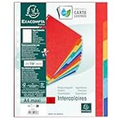 Natural Binders & Folders Exacompta Karton-Register, DIN A4+, 6-teilig