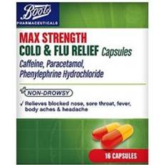 Max Strength Cold & Flu Capsules 16 Capsules