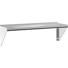 Stainless Steel Shelves vidaXL 100 x 30 x 31 cm Silver Stainless Steel Wall Shelf