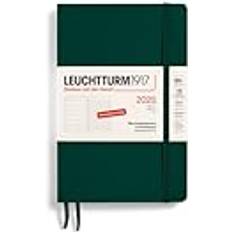 Agenda's en Notitieblokken Leuchtturm1917 Wochenkalender & Notizbuch Paperback 2025 Softcover Forest Green Deutsch