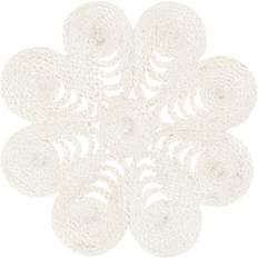 Dixie Elin Anemone Ø40 cm White Bordstablett Vit