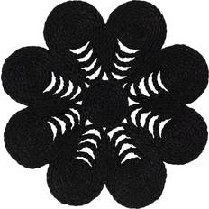 Dixie Elin Anemone Ø40 cm Black Bordstablett Svart