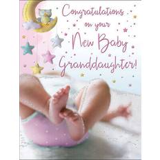 Regal Baby girl granddaughter card congratulations luxury