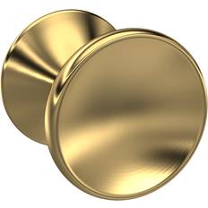 Brass Cabinet Knobs Balterley Indented Round Knob 30 mm - Brushed Brass