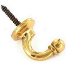 Brass Curtains & Accessories Securit S6502 Tieback Hooks Ball End Large