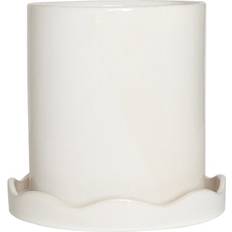Nami Plant Pot w/Saucer Medium Hvid