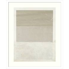 Birch Lane Cracked Parchment II White Framed Art 20.8x25.2"