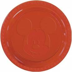 Plastic Dishes Disney Embossed Mouse Pack of 8 Dinner Plate