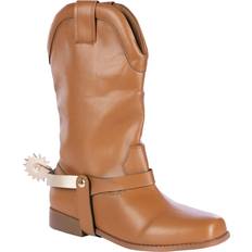 Children's Shoes Fun Costumes Kid's Cowboy Boots with Spurs - Yellow