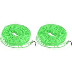 Clothing Care Uxcell Tasharina Corp, 16.4ft Nylon Portable Clothesline Windproof Non Slip Washing Line Green 2 Pack