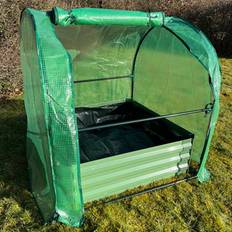 Raised Garden Beds Selections Metal Raised Vegetable Bed & Reinforced Grow Tunnel 100 cm x 100 cm