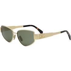 Celine Dam Solglasögon Celine Metal Triomphe CL40293U Sunglasses - Gold/Green