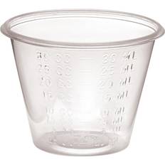 Medline Non-Sterile Graduated Plastic Cups, mL, 1 Oz, Clear, Pack Of 5,000