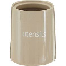Premier Housewares husgeråd fletcher bröd crock Utensil Jar H14 x W12 x D12cm BEIgE Köksbehållare