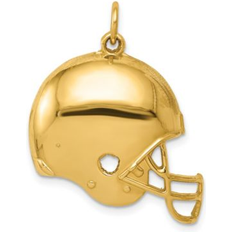 Macy's Charms & Pendants Macy's Football Helmet Pendant in 14k Yellow Gold Gold