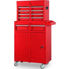 Big Red Tool box portable toolbox, 11" x 20.3" x 40.4" red