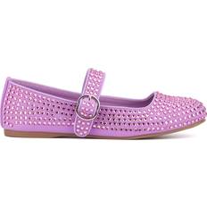 Purple Ballerinas Olivia Miller Women's Dawn Mary Jane Flats