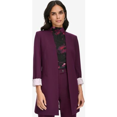 Calvin Klein Outerwear Calvin Klein Women's Lux Open Front Jacket Aubergine