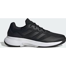 Adidas Men Racket Sport Shoes adidas adidas Men's Gamecourt Tennis Shoes, 12.5, Black/Black/Grey