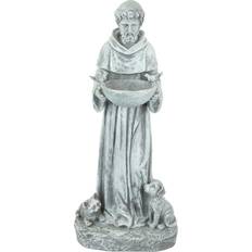 Northlight 15.5" St. Francis Outdoor Bird Feeder Garden Statue