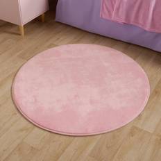 Pink Carpets & Rugs OHS Round Supersoft Rug 100 cm Pink