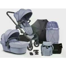 ICandy Pushchairs iCandy Orange Pushchair Carrycot Complete Bundle - Mist Blue Marl