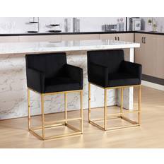 Metals Stools HNY Modern Counter Height Bar Set of 2 26 Inch Seating Stool