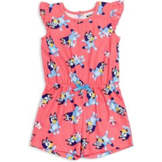 Bodysuits Bluey Baby Girls French Terry Sleeveless Romper to Pink 12-18 months