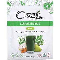 Organic Traditions Supergreens Pear 100g