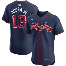 Nike Men's Ronald Acuna Jr. Atlanta Braves Alternate Elite Player Jersey Navy