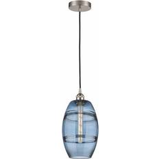 Innovations Lighting Vaz Brushed Satin Nickel/Princess Blue Pendant Lamp 8"