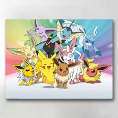 Kanvas Malerier Pokemon Canvas-taulut 40x30 cm Multicolor