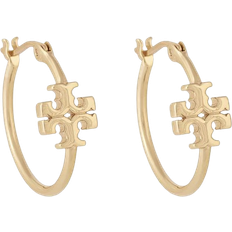 Jewelry Tory Burch Small Eleanor Hoop Earrings - Gold