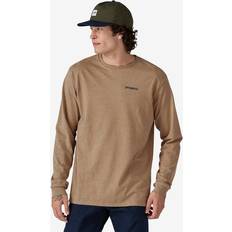 Patagonia T-shirts & Tank Tops Patagonia Line Logo Ridge Long-Sleeve Responsibili-T-Shirt Men's Grayling Brown