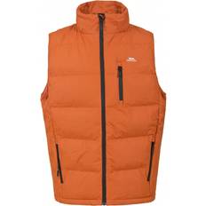 Orange Vests Shein Mens Clasp Padded GiletBodywarmer Burnt Orange