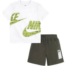 Nike Baby Sportswear Club Specialty French Terry Shorts Set - Cargo Khaki (66L775-F84)