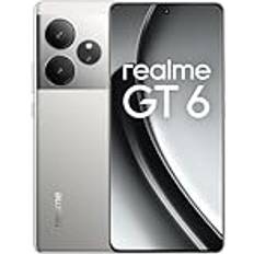 Realme GT6 Smartphone 5G 8+256 GB Snapdragon 8s Gen 3 Chipset 5500mAh Massive Battery Fluid Silver