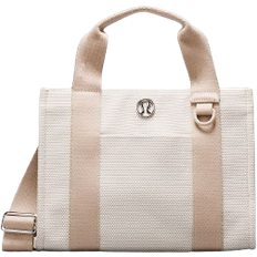 Lululemon Two Tone Canvas Tote Bag Mini 4.5L - Mojave Tan/Light Ivory