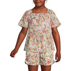 Girls - L Blouses & Tunics Children's Clothing Lands' End Girls 2-16 Flutter Sleeve Tiered Peasant Top