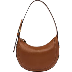 Fossil Harwell Leather Crescent Bag - Brown