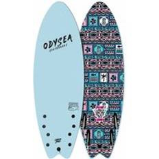 Wavesurfing Surfboard Catch Surf Odysea 5.6 Skipper Pro Job Quad Bleu