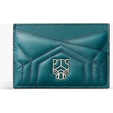 Wallets & Key Holders Cartier Petrol Blue Panthère De Leather Card Holder