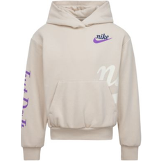 Nike Beige Hoodies Nike Little Kid's New Impressions Pullover Hoodie - Sanddrift (36M306-X5C)