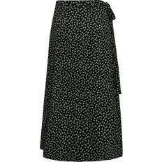 A View Peony Wrap Skjørt- Black/green