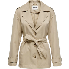 Femme - Trench-coat Manteaux Only Line Trenchcoat - White/Humus