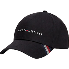 Tommy Hilfiger Logo Embroidery Six Panel Baseball Cap - Black