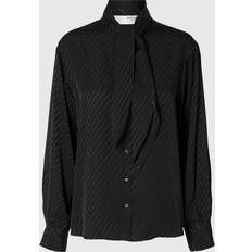 Selected Vrouw Blouses Selected Slfcassia Scarf Shirt - Donkergrijs/Zwart