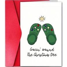 Cheap Cards & Invitations Shein Festive Christmas Card Gocini Around The Christmas Tree Perfect For Friends Loved Ones And Colleagues Celebrate The Holidays With A Laugh