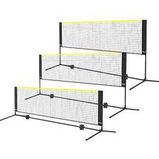 VEVOR Badminton Height Adjustable Volleyball Net 10ft Wide Foldable Pickl
