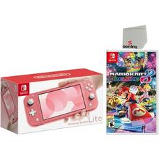 Nintendo Switch Lite 32GB Coral Edition and Mario Kart 8 Deluxe Bundle